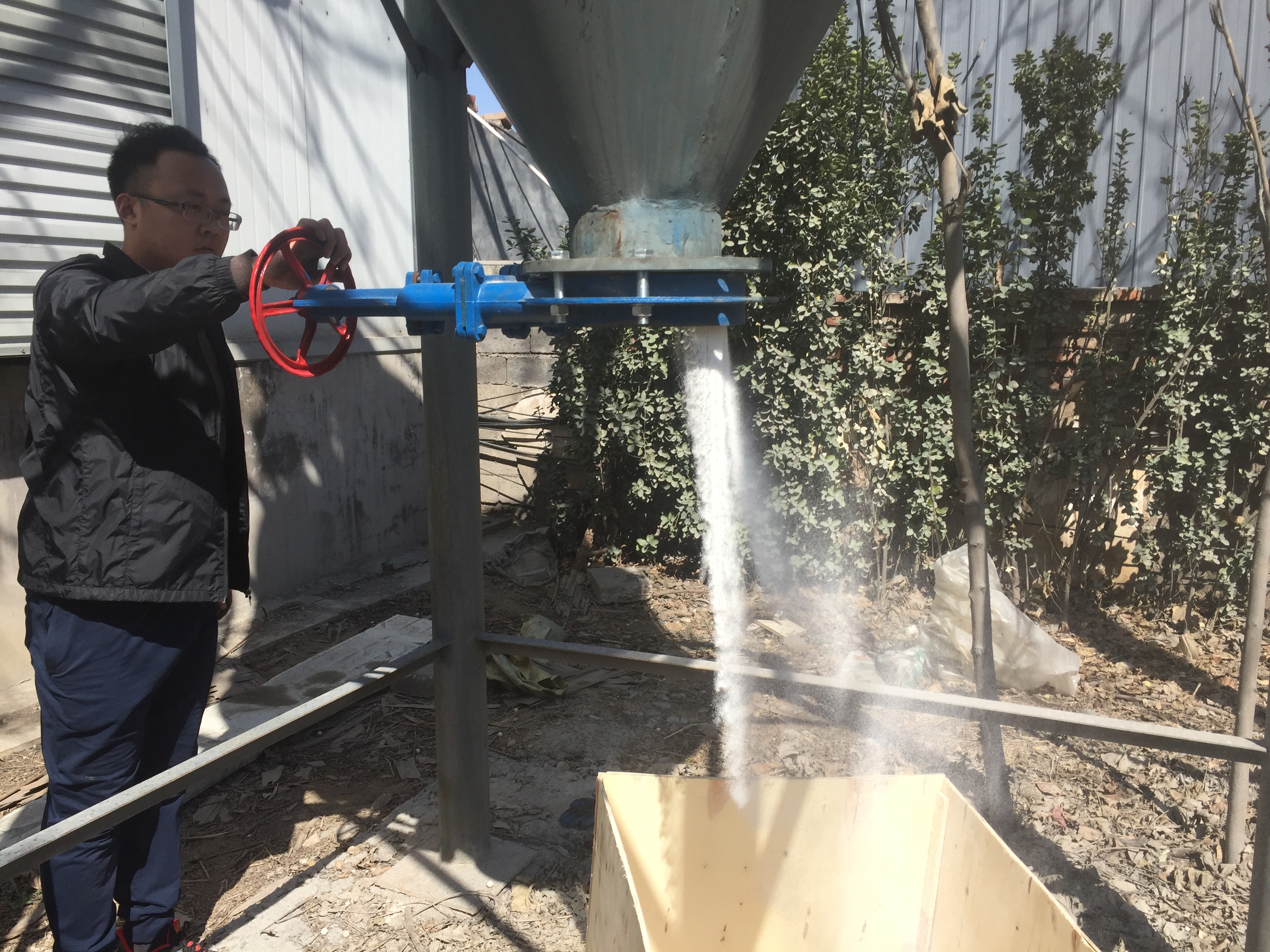 氣力輸送系統物料回收點